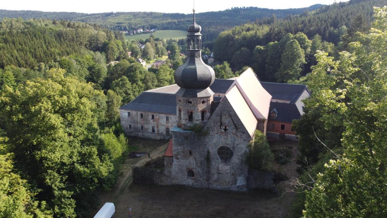 Maringotka Na Samote Na Kozi Farme Hotel Pobezovice Exterior foto